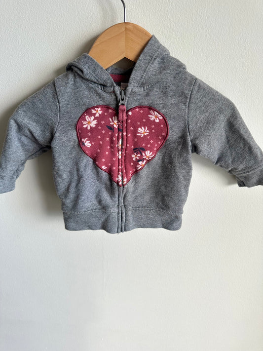 Grey Heart Sweater / 3m