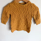 Mustard Cable Knit Sweater Dress / 12m