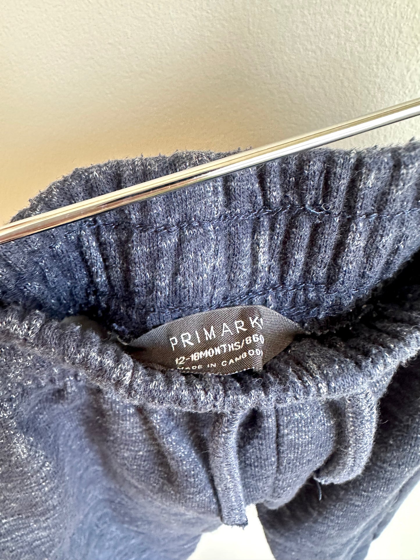 Primark Navy Joggers / 12-18m