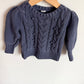 Gap Dusty Blue Cable Knit Sweater / 18-24m
