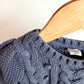 Gap Dusty Blue Cable Knit Sweater / 18-24m