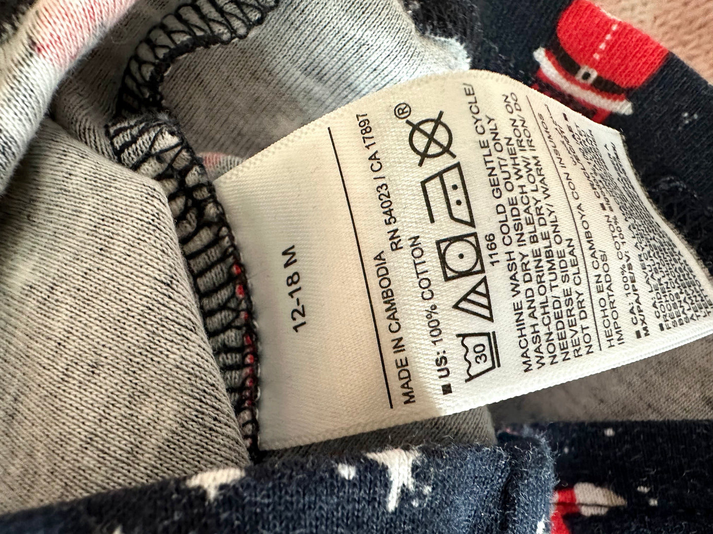 Santa HoHoHo Christmas PJ's / 12m