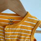 Orange Stripe Turtle Tucan Romper / 18m