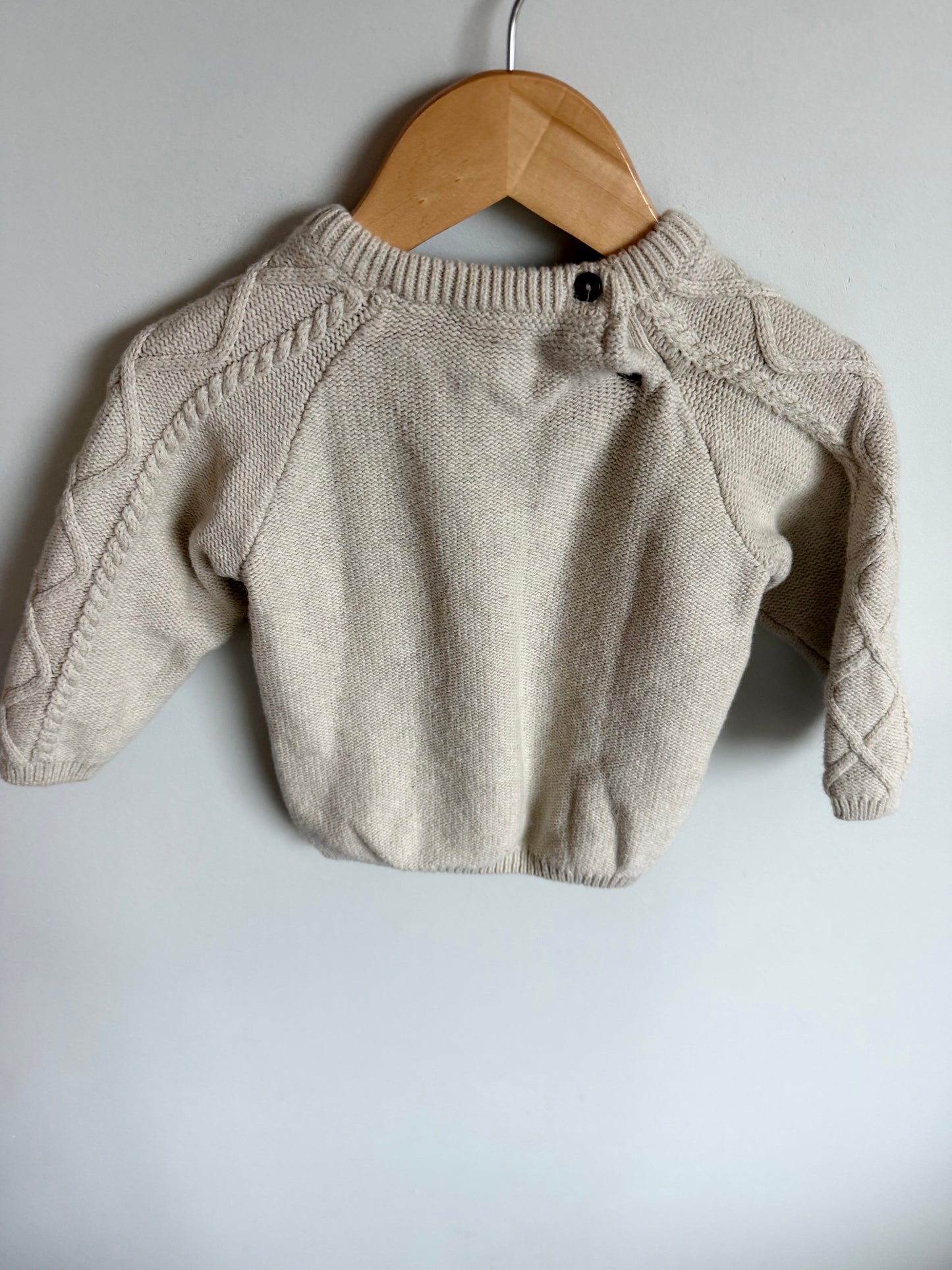 Cable Knit Pull Over Sweater / 12-18m