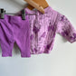 Mickey Purple Sweater + Pants Set / 3m