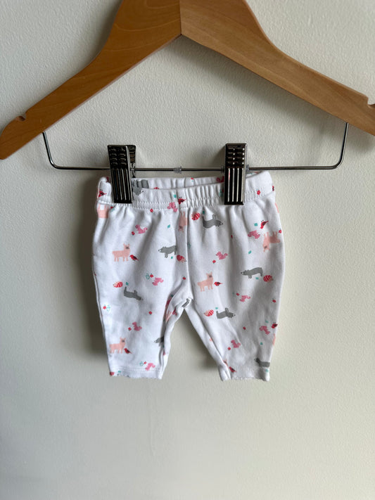 White Woodland Pants / 0m