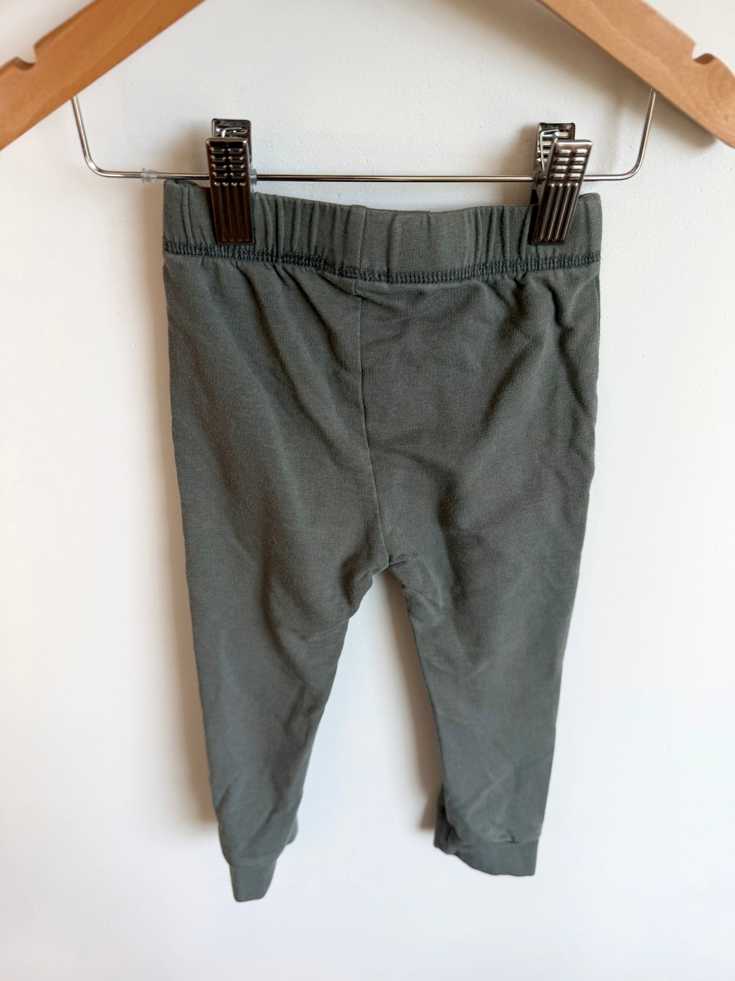 Jax + Lennon Olive Bamboo Pants / 18-24m