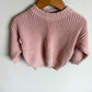 Pink Chunky Knit Sweater / 18m