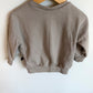 Teddy Little Taupe Boxy Crewneck / 18-24m