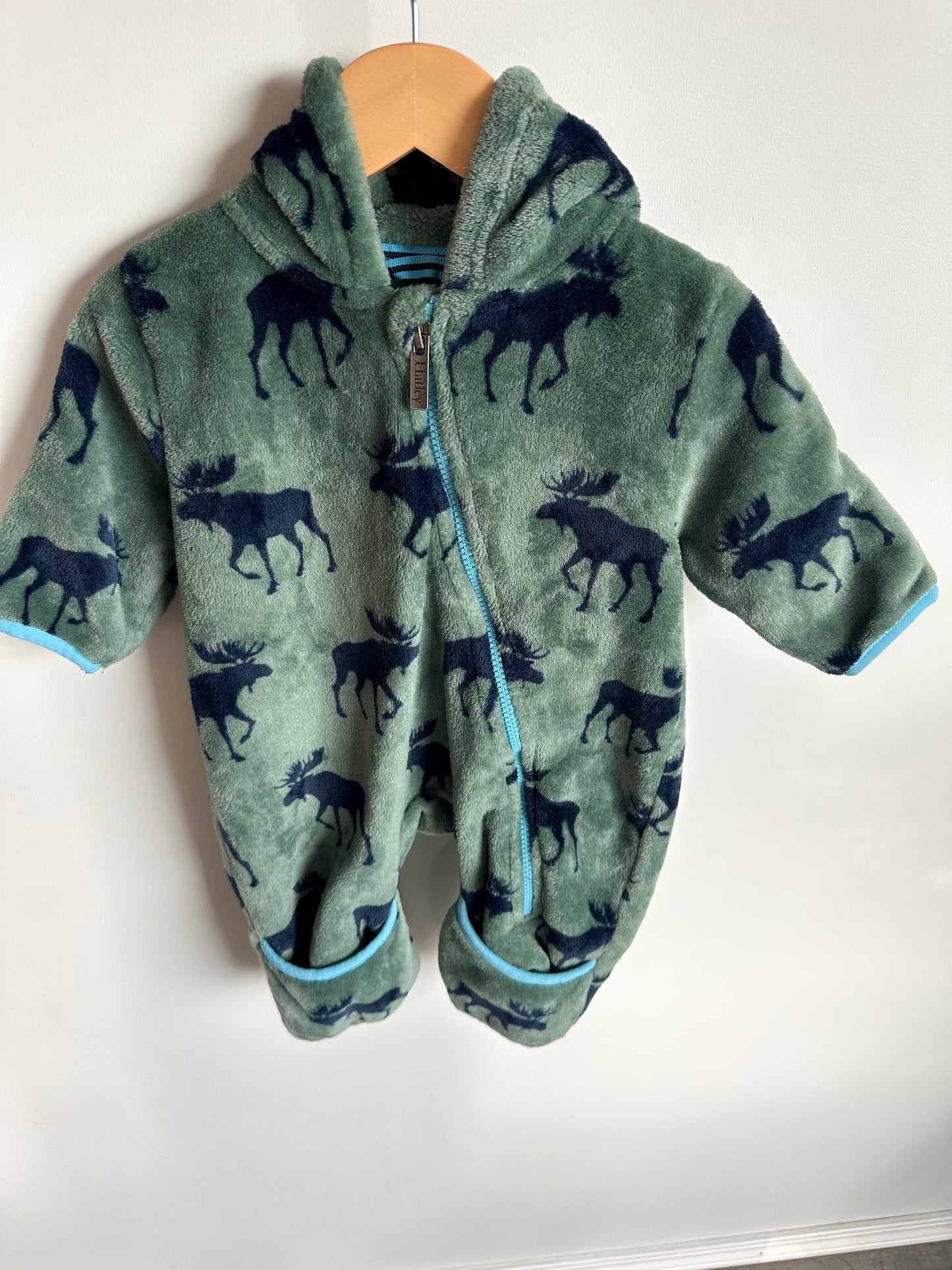 Hatley Moose Fleece Bunting Suit / 6-9m