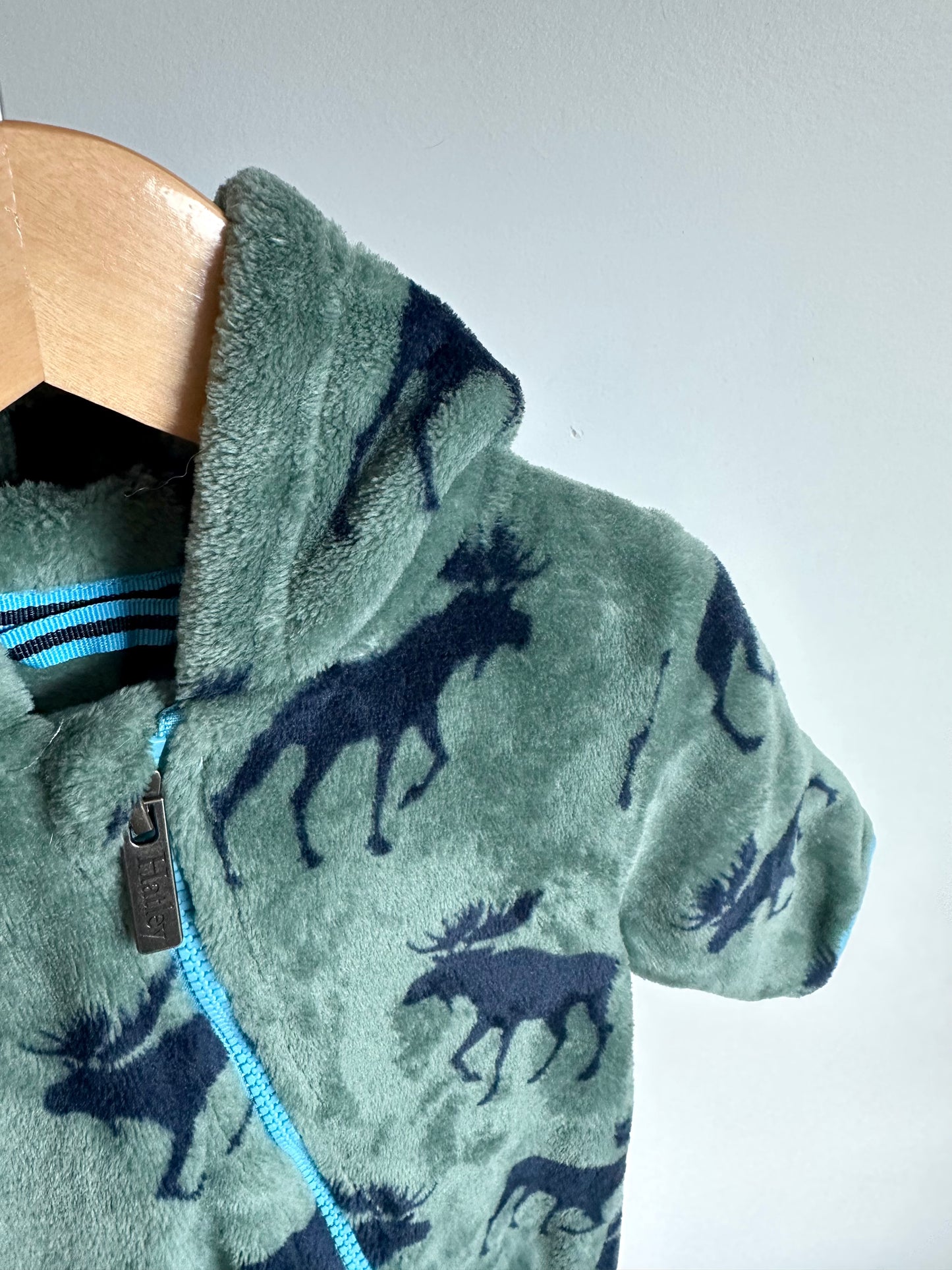 Hatley Moose Fleece Bunting Suit / 6-9m