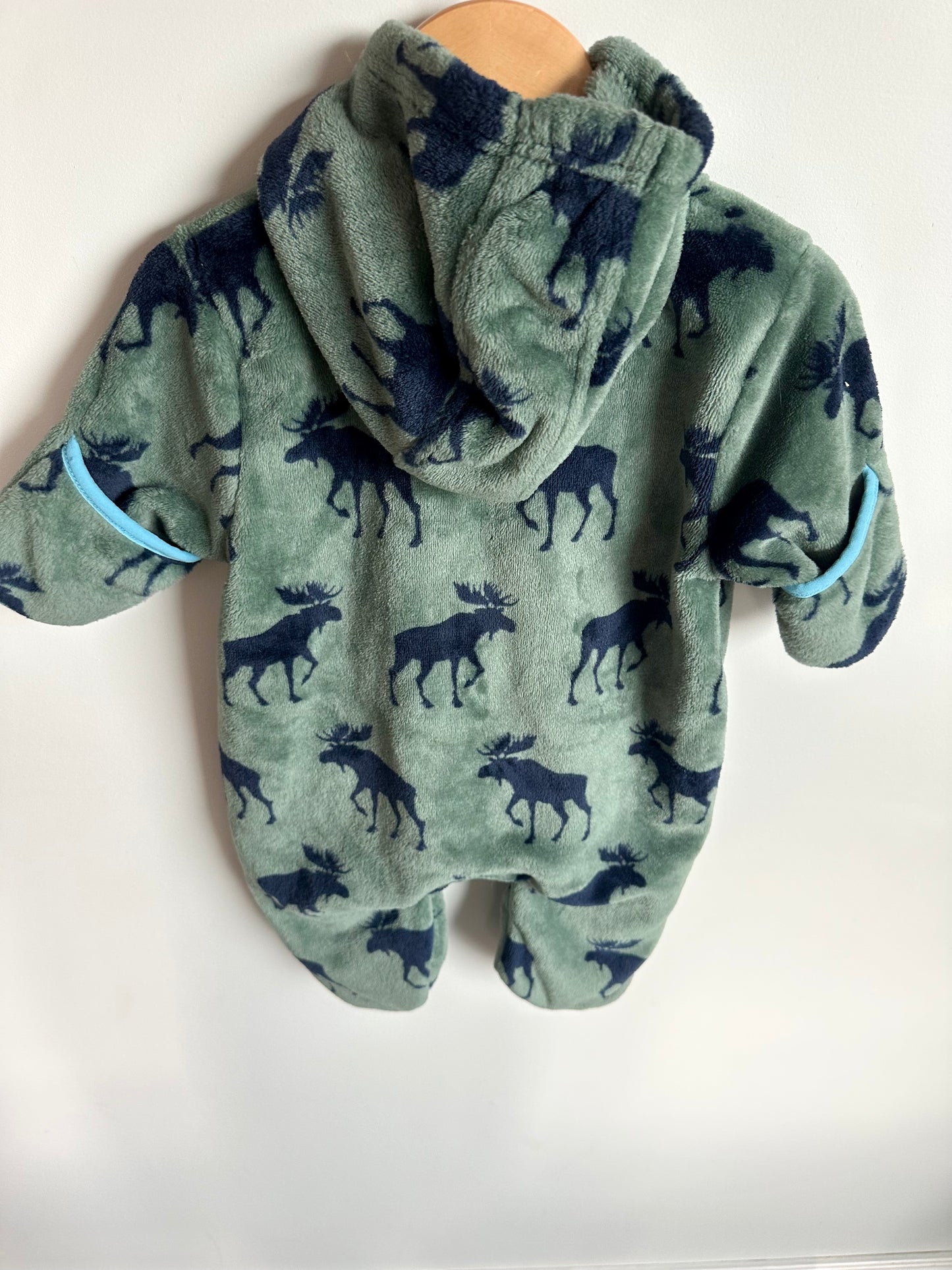 Hatley Moose Fleece Bunting Suit / 6-9m