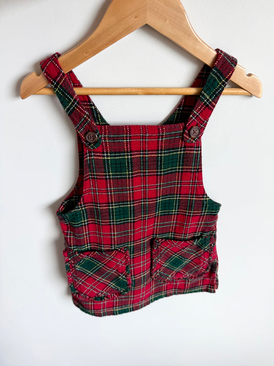 Tartan Overall Dress / 2T