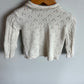 Eyelet Ruffle Collar Sweater / 18m