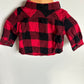 Red Checkered Button Up / 3-6m