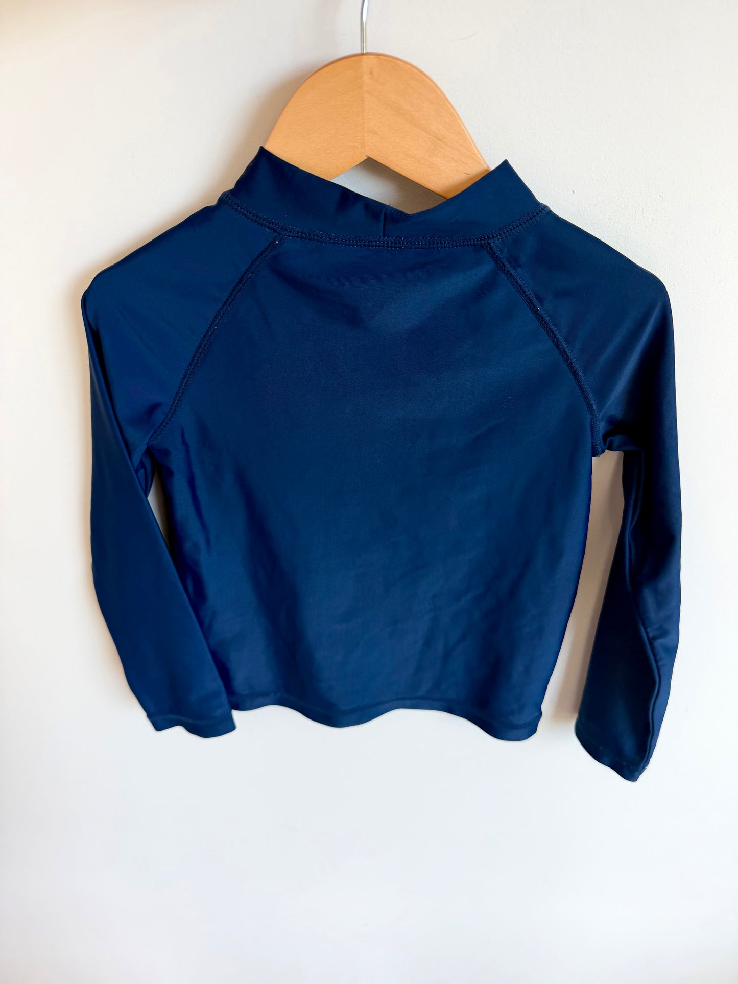 Navy Long Sleeve Swim Top / 4T