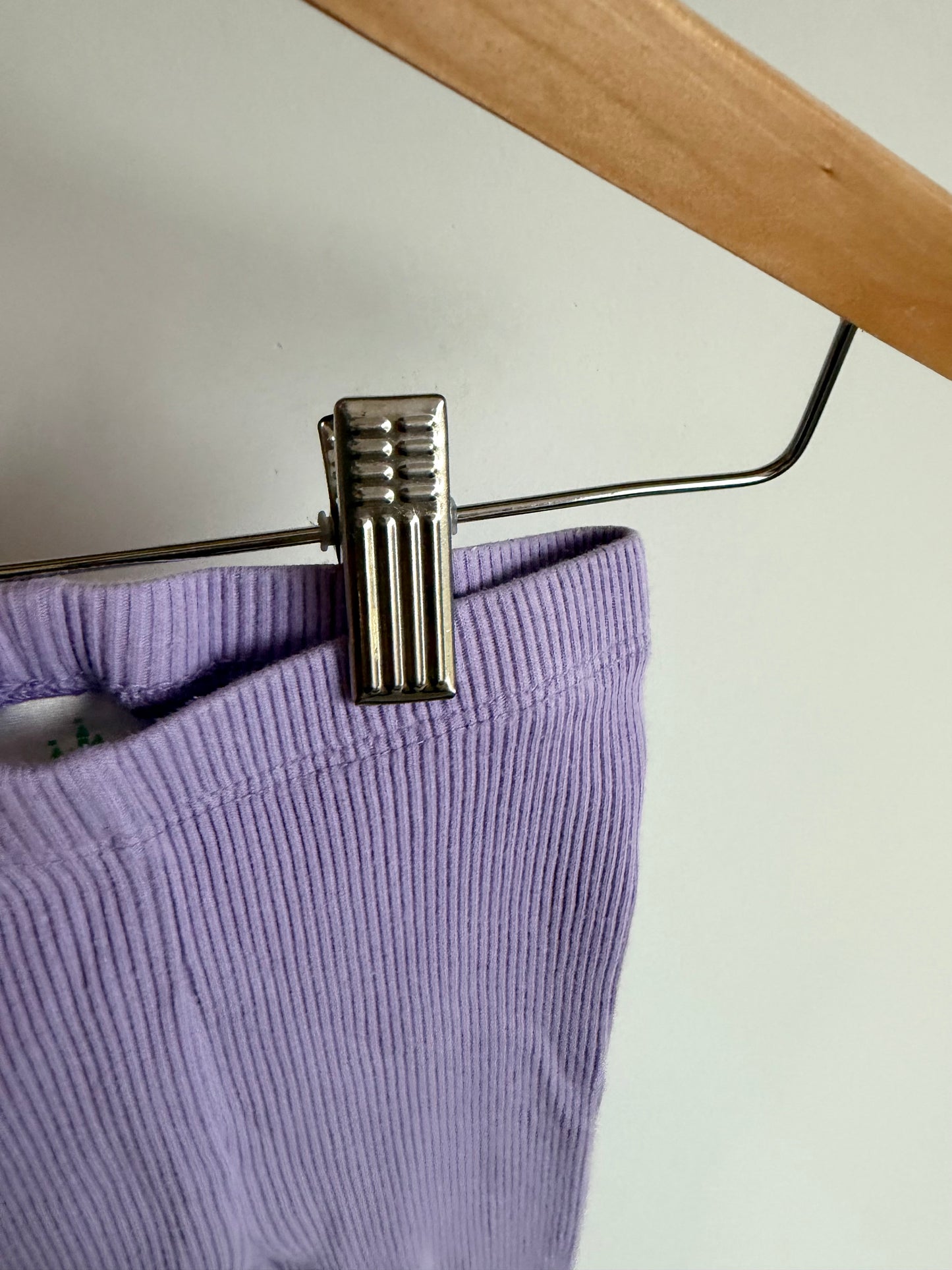 Periwinkle Ribbed Leggings / 18m