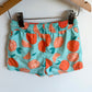 Teal Orange Swim Shorts / 4T