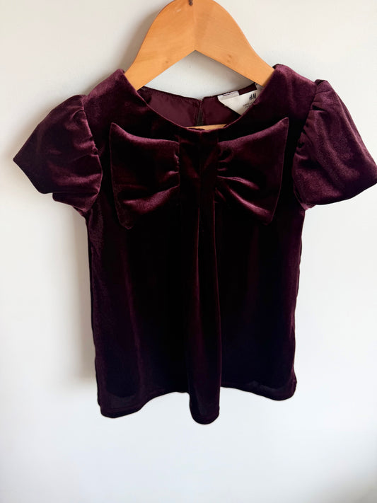 Formal Plum Bow Dress / 18-24m