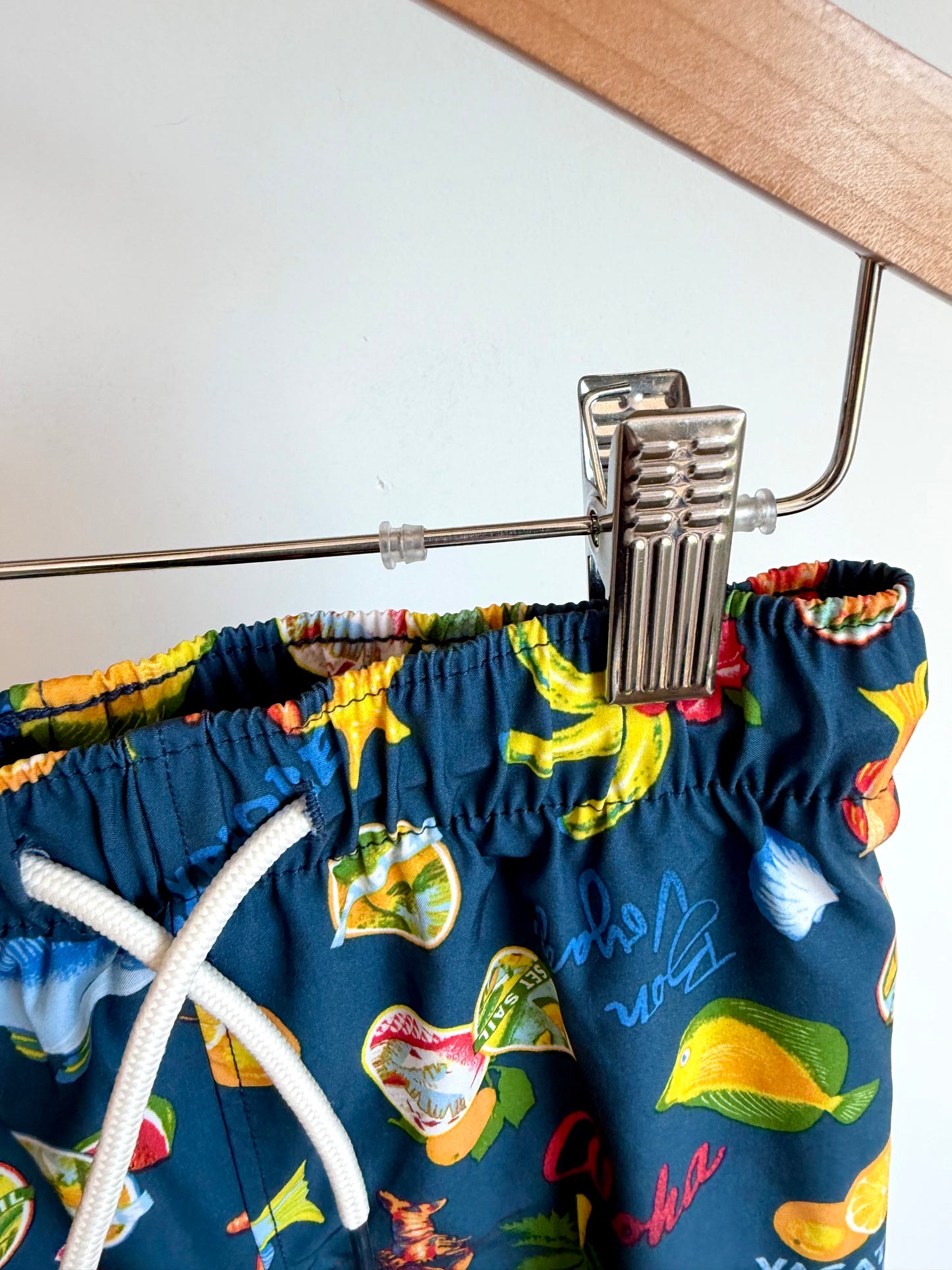 Navy Vacation Vibe Swim Shorts / 4T