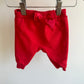 Red Bow Pants / 0-3m