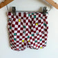 Maroon Checkered Swim Shorts / 4T