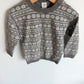 Grey Cheveron Sweater / 18-24m