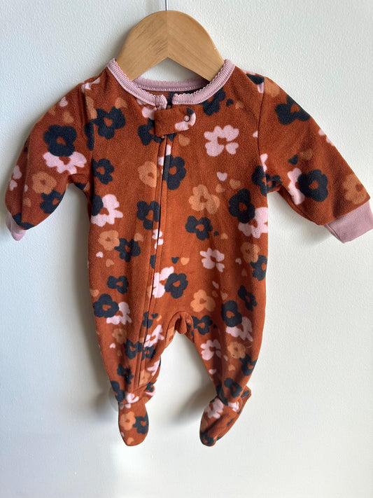 Rust Flower Footed Sleeper / 3m