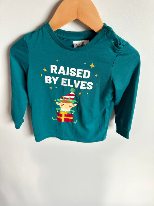 Raised By Elves Long Sleeve Top / 12-18m