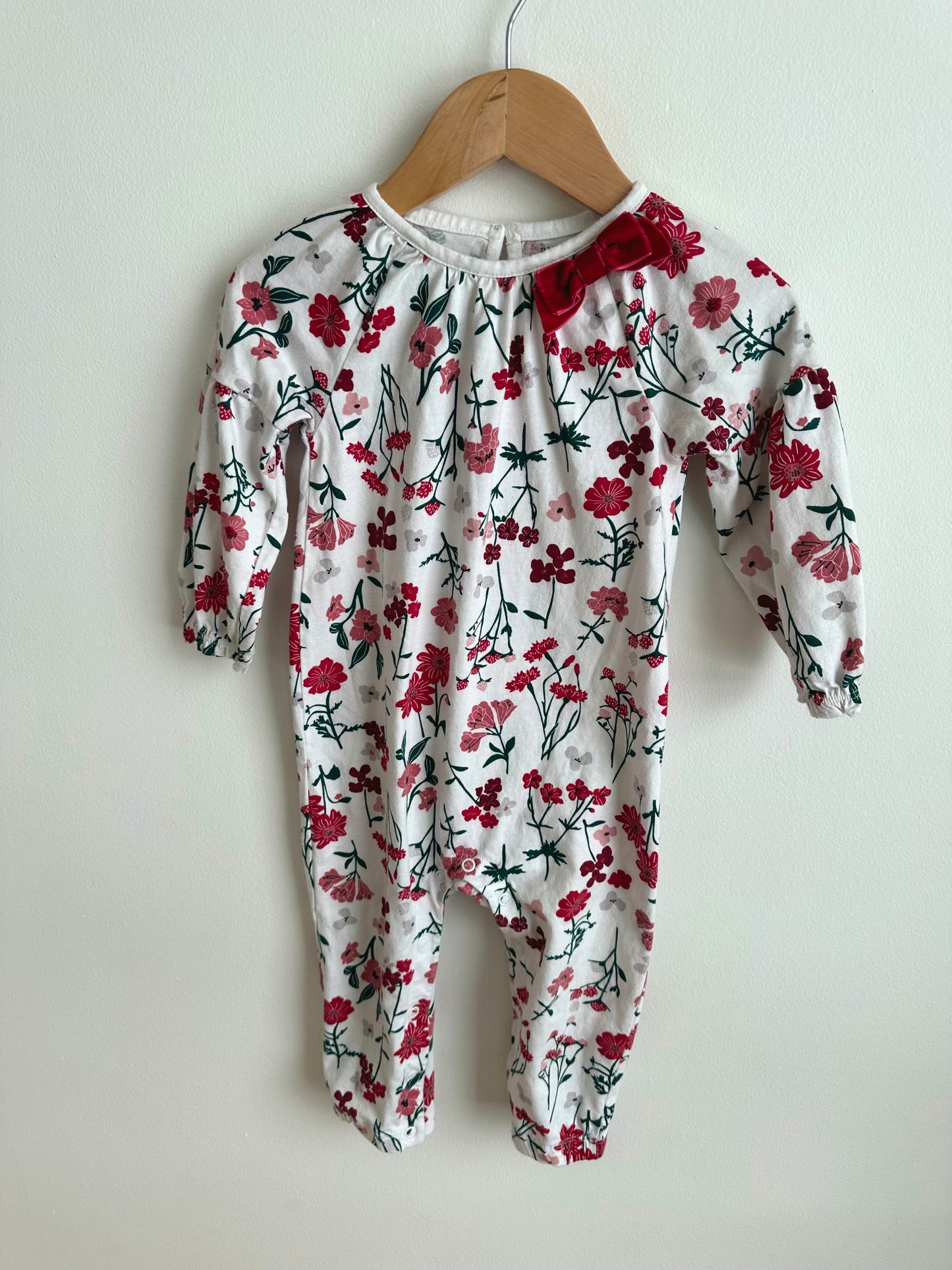 Floral Jumpsuit with Bow / 18m