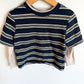 Navy Striped Layered Long-sleeve / 4T