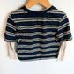 Navy Striped Layered Long-sleeve / 4T