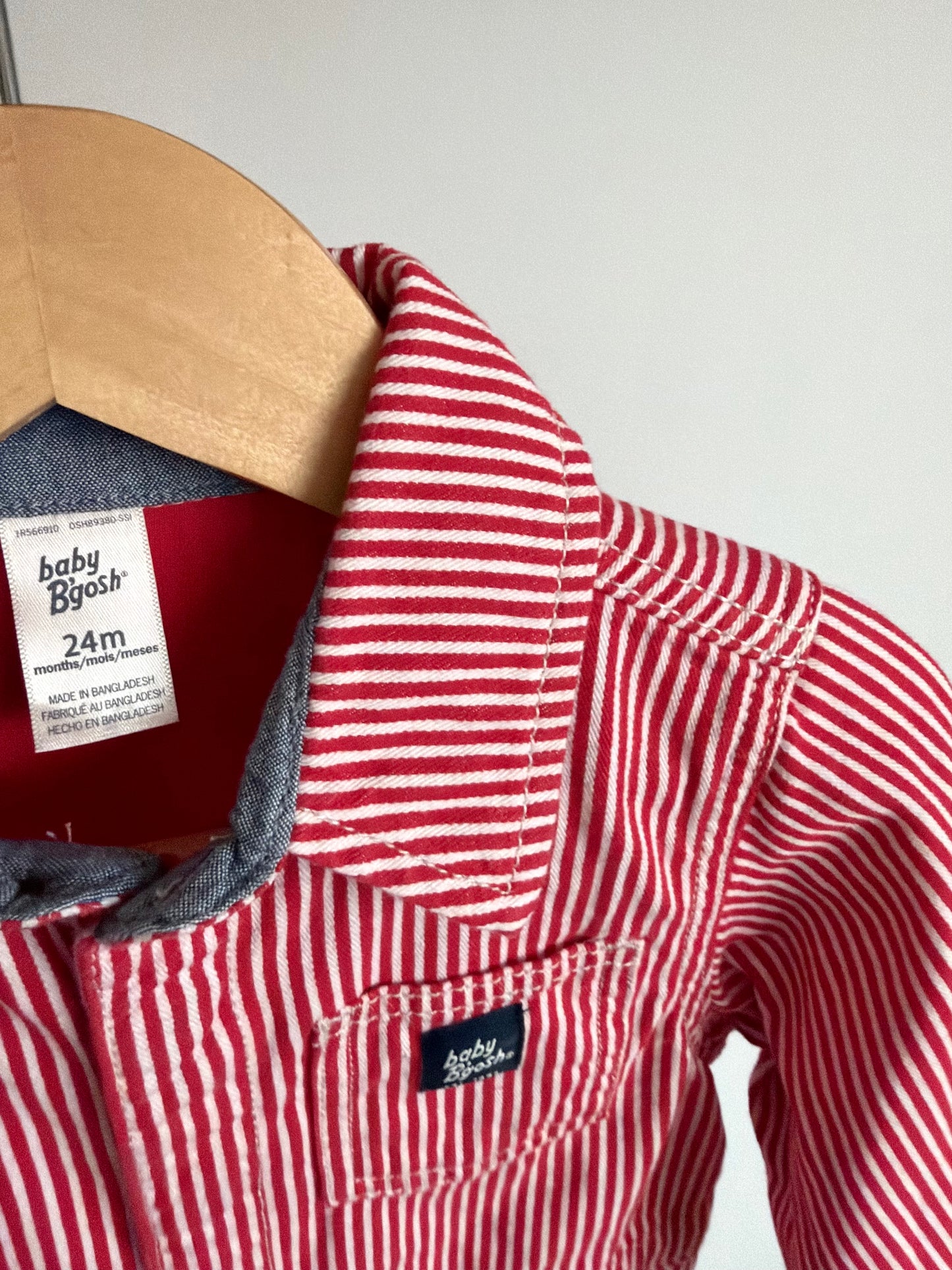 Red Striped Jumpsuit / 24m
