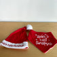 My First Christmas Hat + Red Bib / 4-12m?