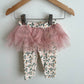 Floral Leggings with Tutu / 6m