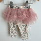 Floral Leggings with Tutu / 6m