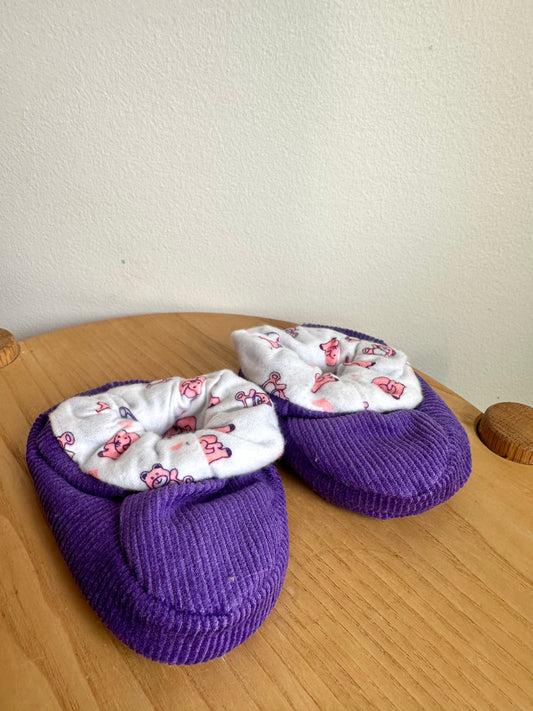 Purple Slippers / 6-12m