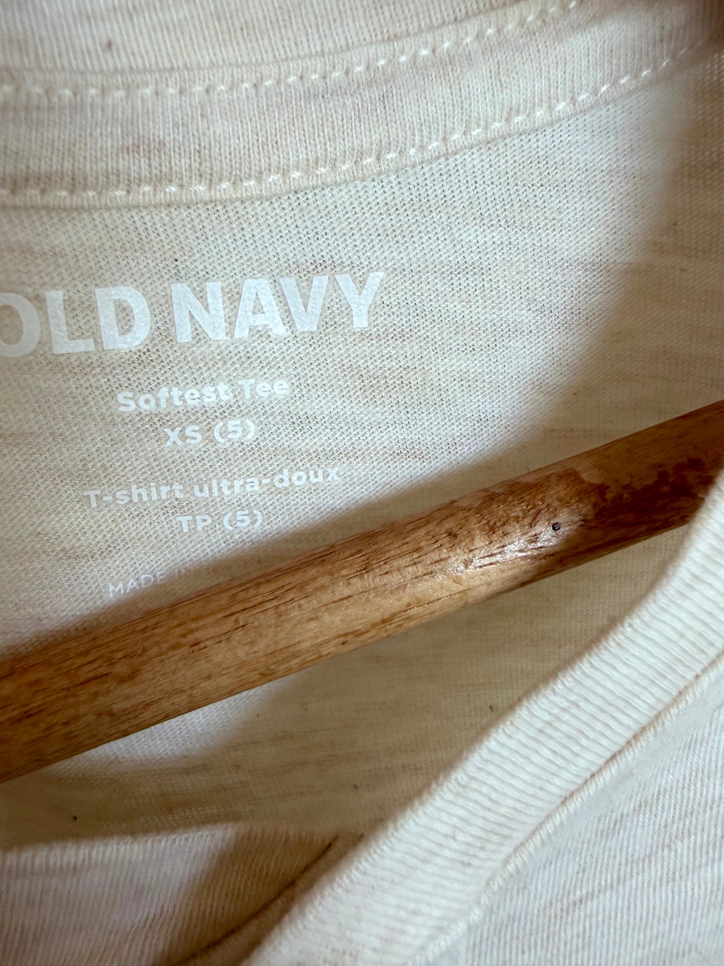 Cream Soft T-shirt / 5 years