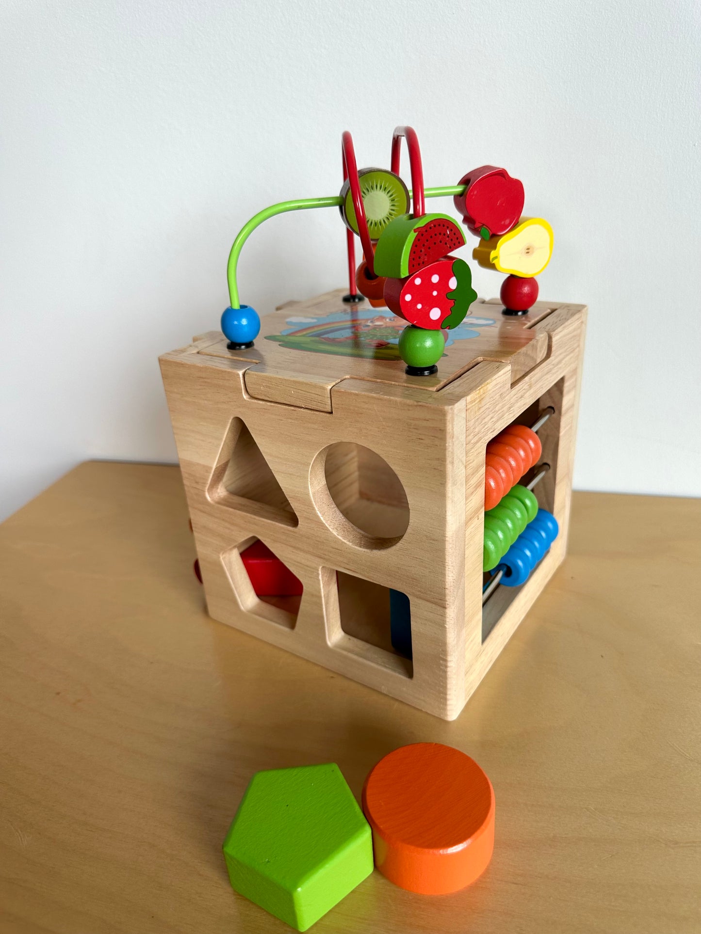 Activity Wooden Clock Cube (No Shipping)