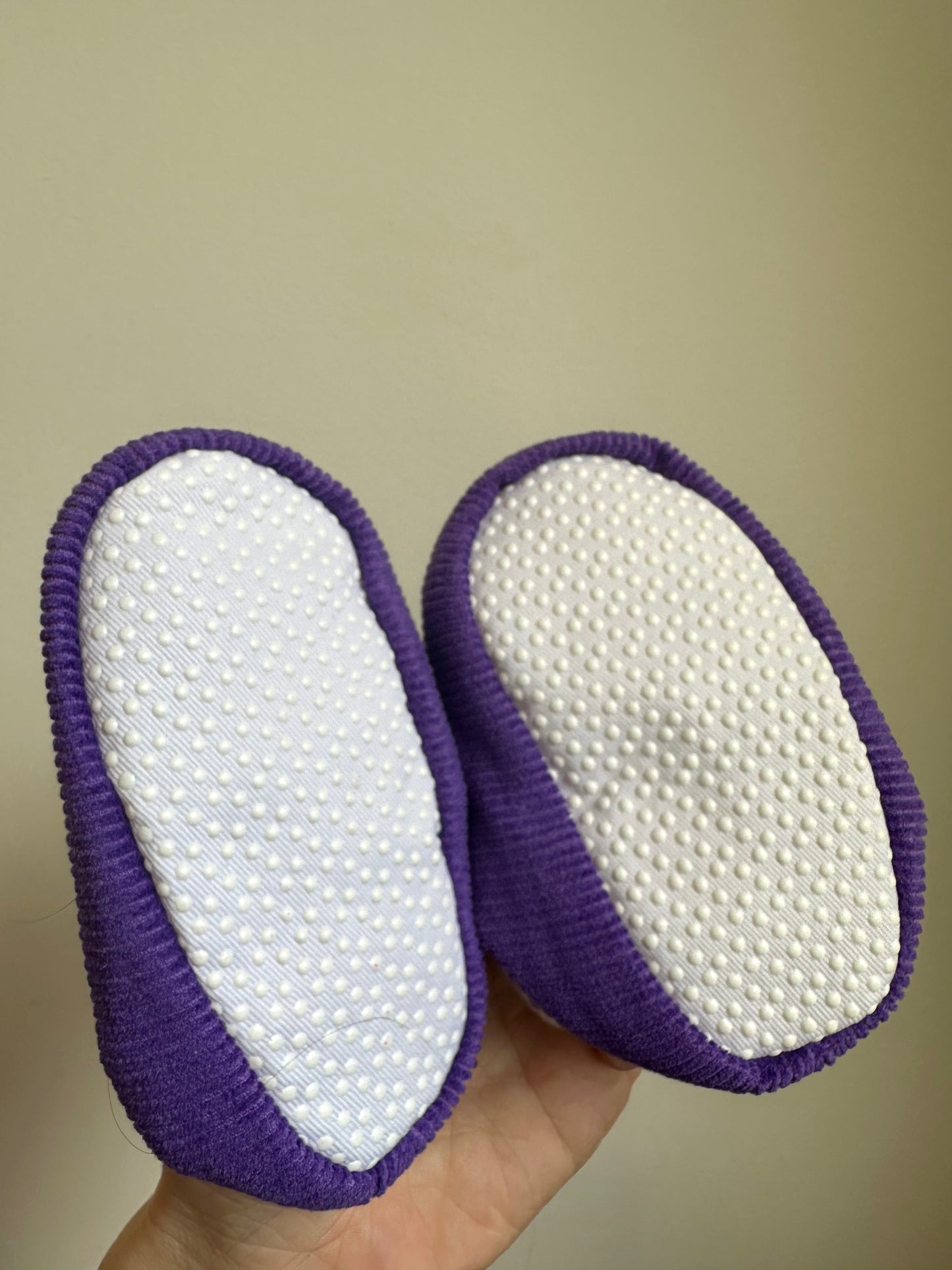 Purple Slippers / 6-12m