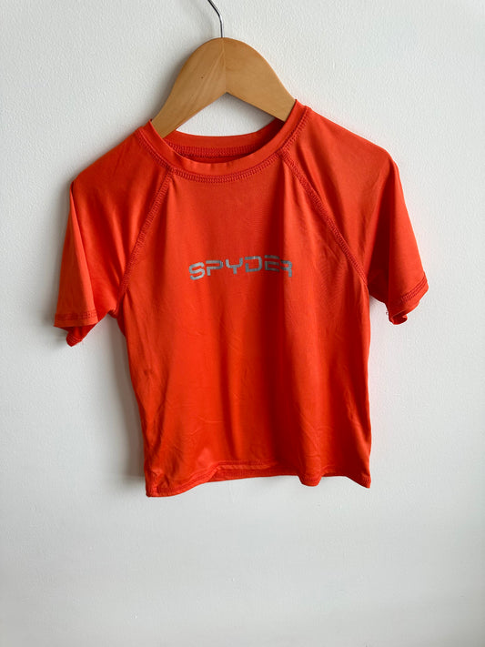 Spyder Orange Swim Top / 6 years (sm)
