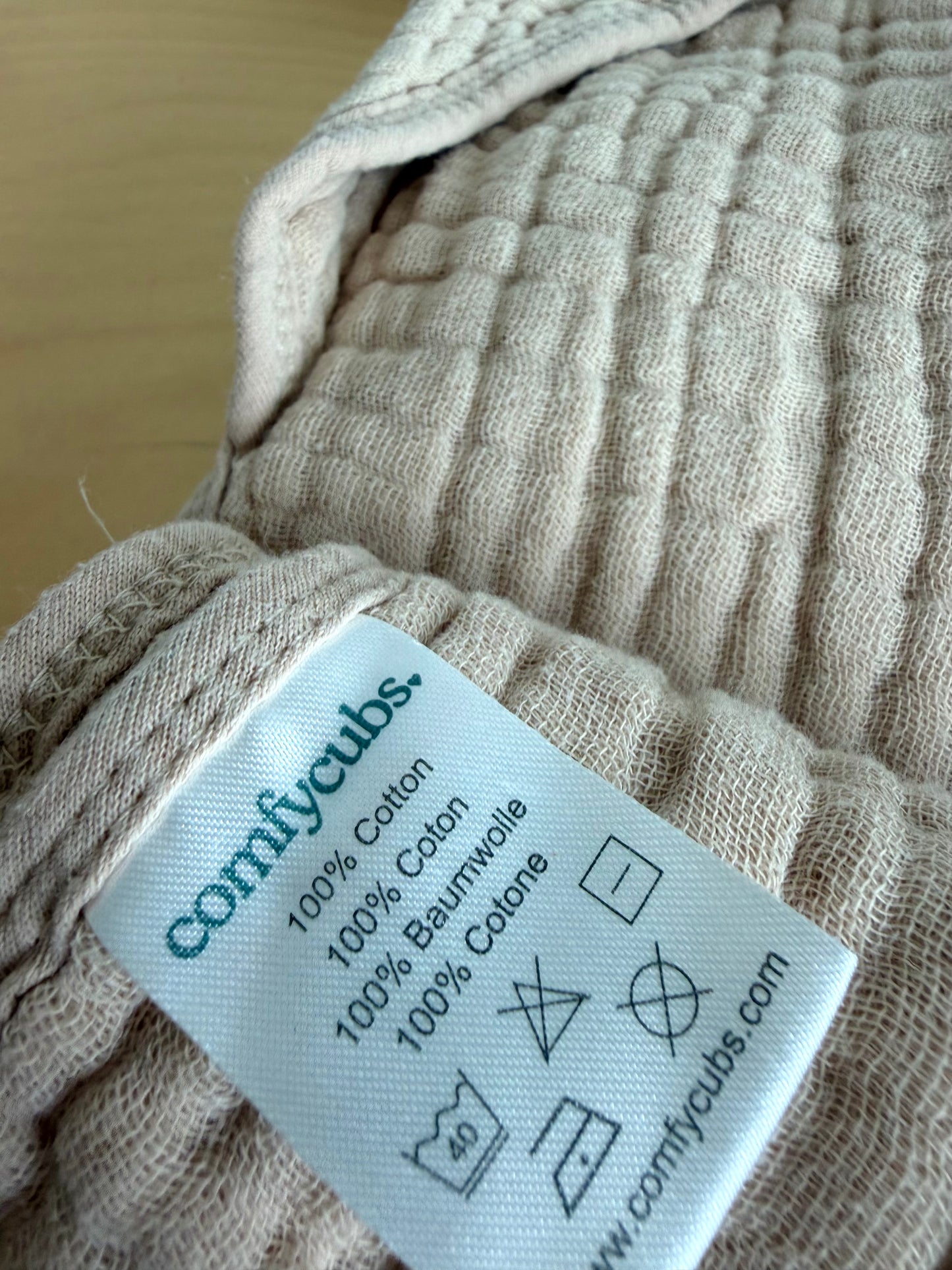 Cotton Tan 2 Baby Towels (No Shipping)