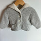 Gap Grey Thick Knit Bear Hoodie / 12-18m