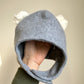 Grey Animal Ear Toque / 0-6m