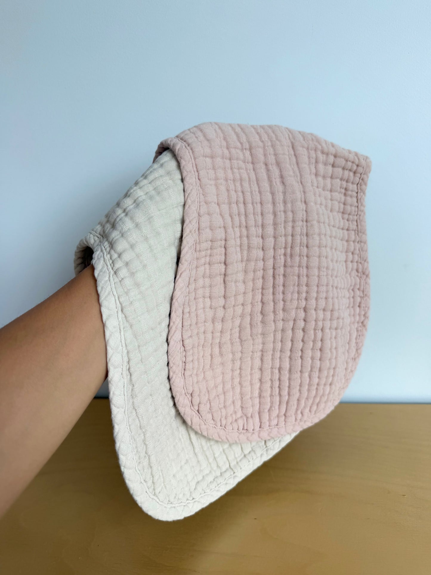 Mushie Muslin 2 Burp Cloths (No Shipping)