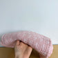 Pink Muslin Blanket with White Leaves