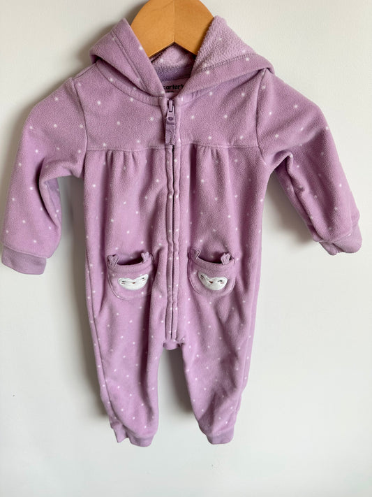 Lilac Dotted Jumpsuit / 12m