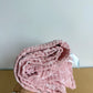 Pink Muslin Blanket with White Leaves