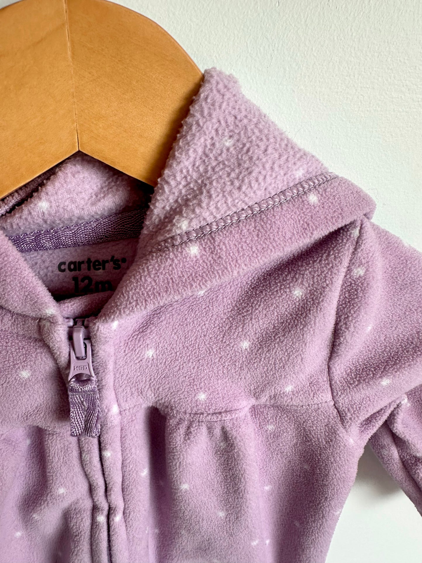 Lilac Dotted Jumpsuit / 12m