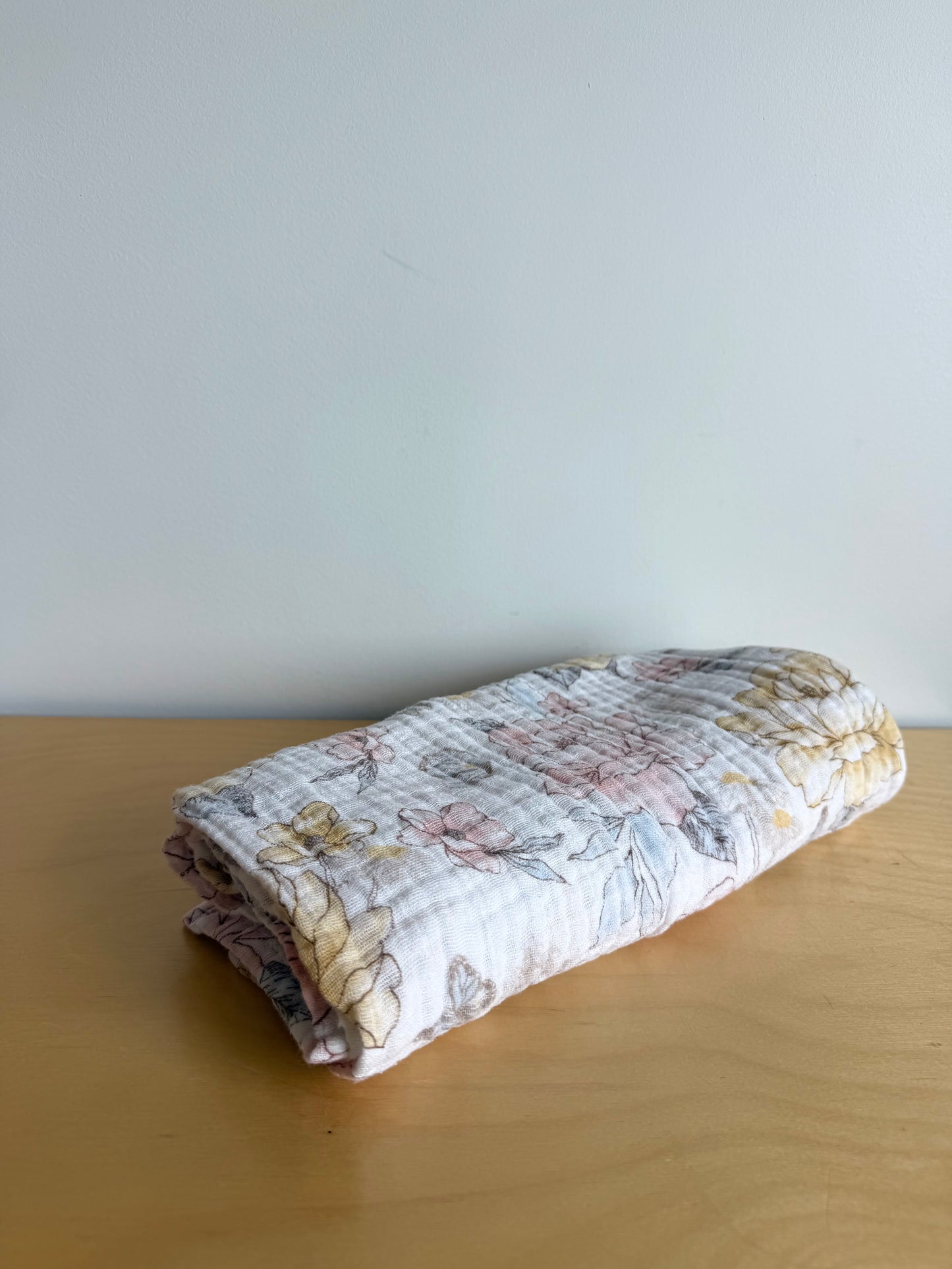 Floral Butterfly Cotton Muslin Blanket (No Shipping)